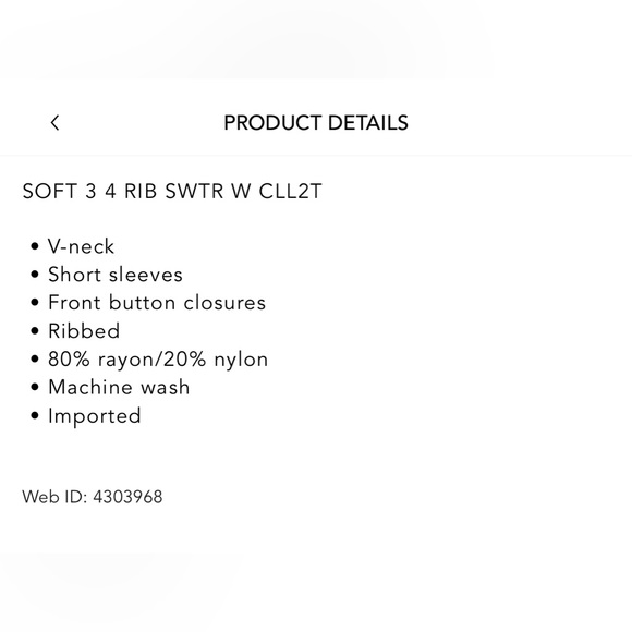 Karl Lagerfeld KARL LAGERFELD PARIS Ribbed Short Sleeve sweater New - Picture 5 of 6